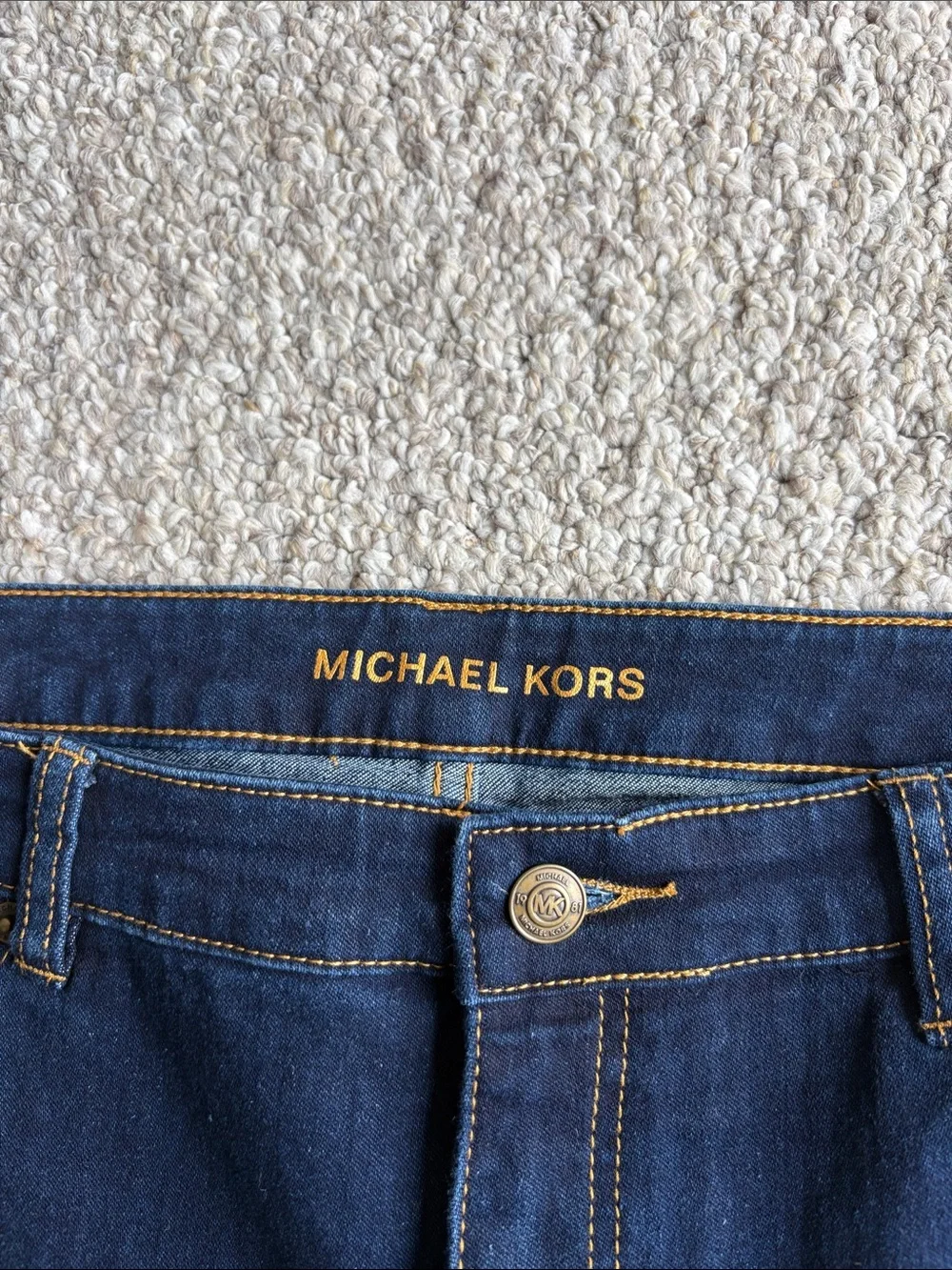 Michael Kors Navy Blue Denim Jean Shorts